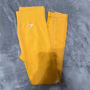 Gymshark Women’s Mustard Leggings with Textured Design